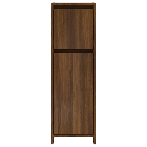 vidaXL Badrumsskåp brun ek 30x30x95 cm konstruerat trä Brun