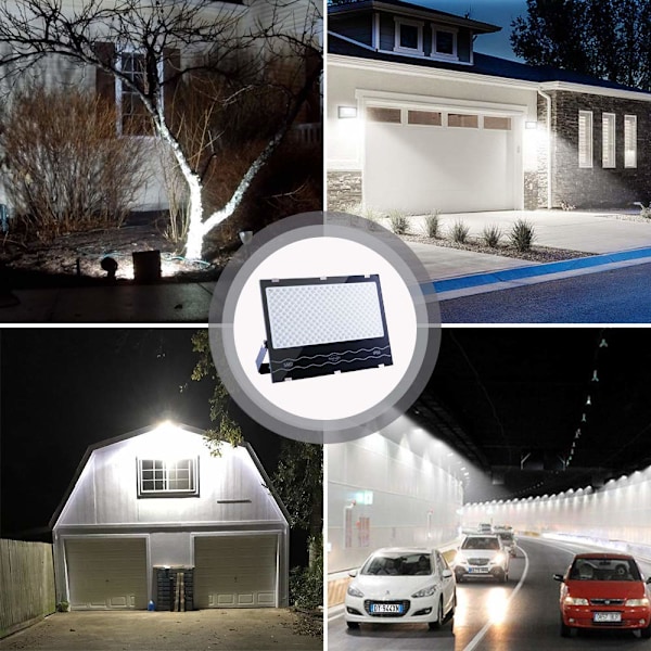 Utomhus Säkerhetsbelysning: Skapa Ljusa Utrymmen För Trädgårdar och Gårdar, Flexibel Justeringsvinkel Ultratunn Aluminiumkropp, 100W LED 10000LM Ljusstyrka