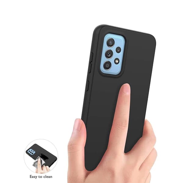 Galaxy A52s, Cover, Silikone, Sort
