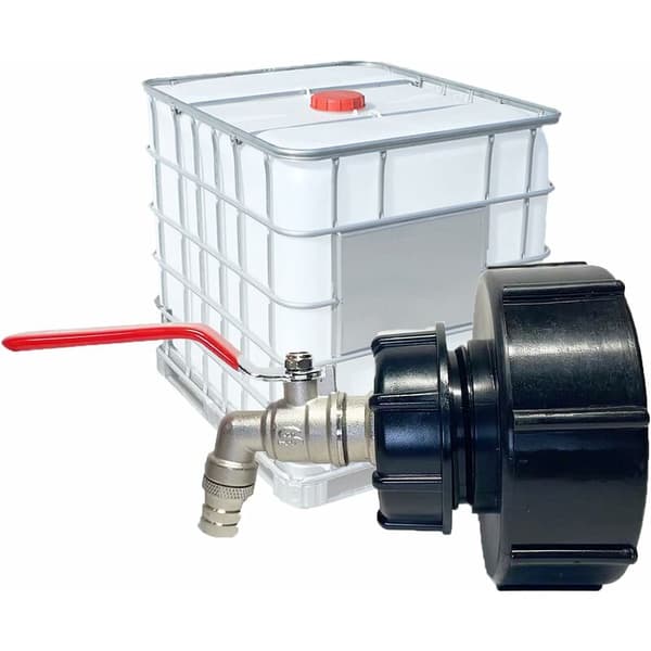 1 stk. Vandhane Tankforbindelse 1000L IBC Tank Adapter Tank Adapter S10