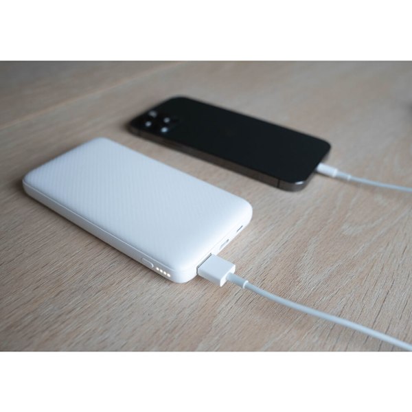 Powerbank 10 000mAh LiPolymer Ultracompact 2.1A 1xUSB-C 1xUSB-A 1xMicroUSB Vit
