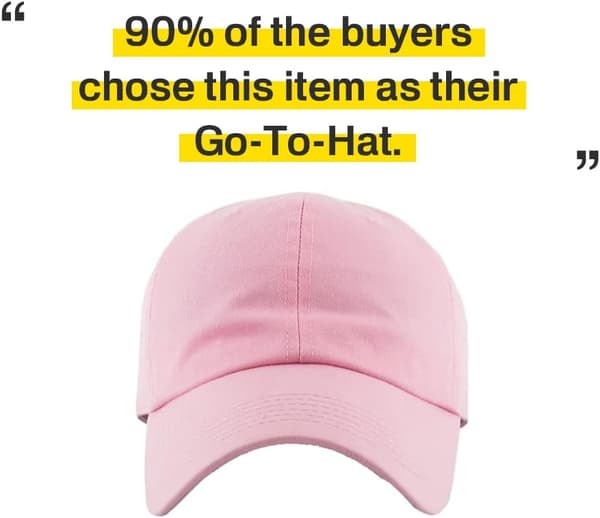 Klassisk lavprofil bomullshatt for menn og kvinner baseballcaps justerbar