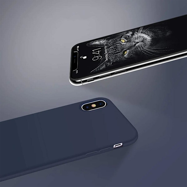 iPhone X/XS Skal - Silikon Blå Rvelon Isblå