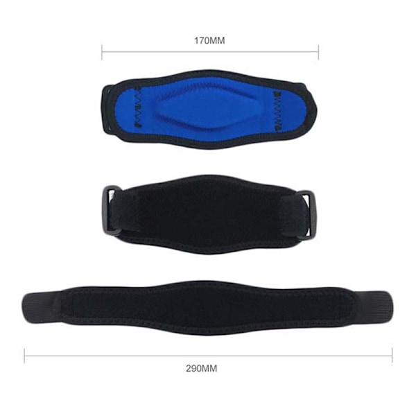 Tennisarmbåge Skyddsarmband för Ömmande Armbåge Blå 1-Pack
