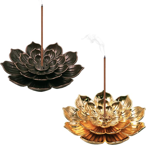 Lotus-suitsukepidike, suitsukepoltin, messinkikartio, suitsukekela