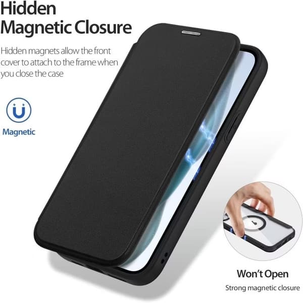 iPhone 13 - MagSafe Cover RFID Beskyttet Sort Sort
