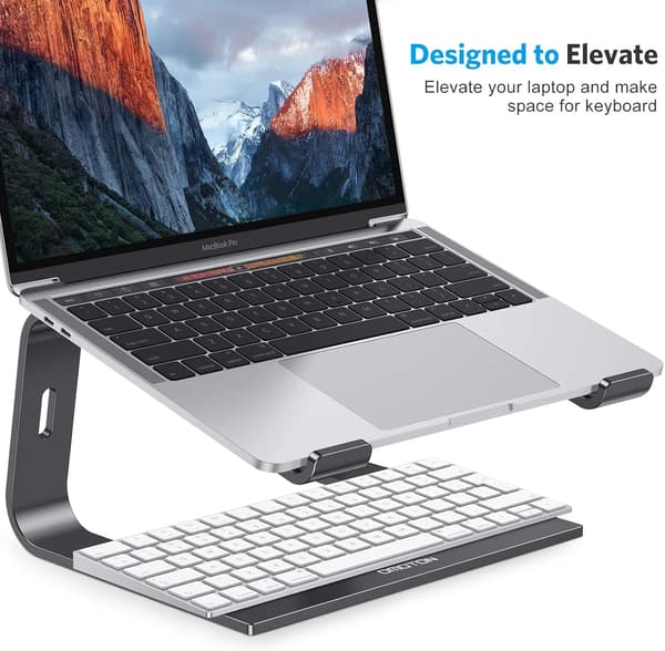 Ergonomisk laptopstativ, avtakbart laptopstativ varmespredning