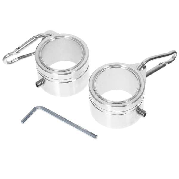 1 Sett Flaggstangringer Aluminiumslegering Flaggstang Klips Monteringsholdere for å Holde Flagg