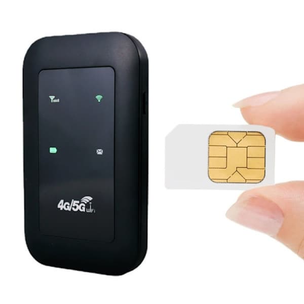 Mobilt WiFi-hotspot til SIM-kort 4G LTE 150 Mbps