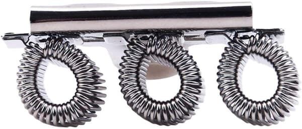 Premium metal penholder med tre huller og lommeclips til notesblok
