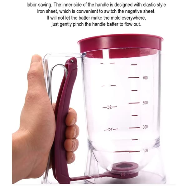 Deigdispenser med målebeger Red