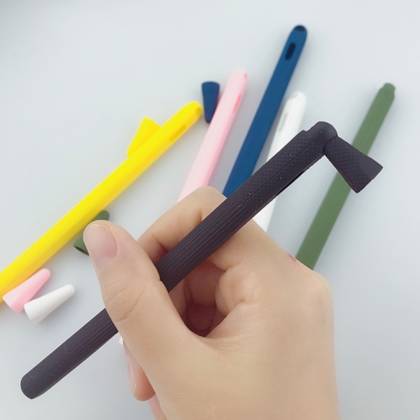 silikonfodral för För Apple Pencil 2|rosa vit