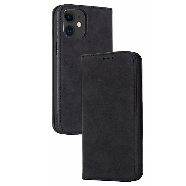 iPhone 12 - Skyddande Plånboksfodral (FLOVEME) Mörkblå