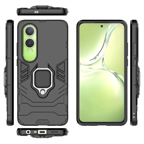 SKALO OnePlus Nord CE4 Lite 5G Armor Hybrid Metallring skal - Sv Svart