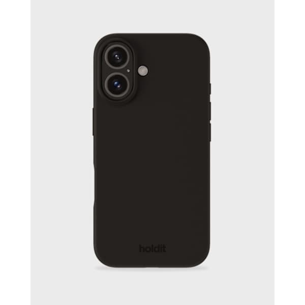 held iPhone 16 Mobilskal Silikon Svart