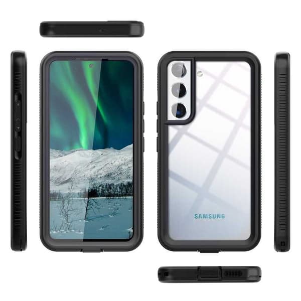 Samsung S22 Plus täysin peittävä vedenpitävä premium-kuori - 2m läpinäkyvä