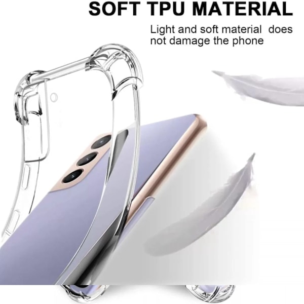 Samsung S23 -Silikonskal Shockproof Transparent