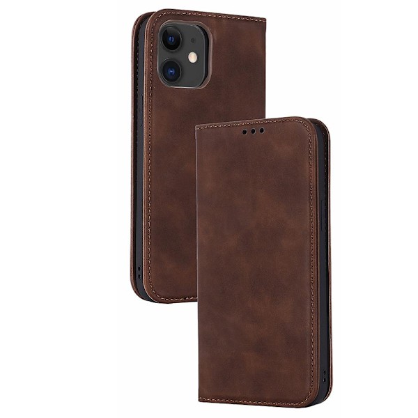 iPhone 12 - Skyddande Plånboksfodral (FLOVEME) Mörkblå