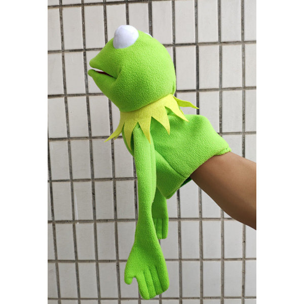 Överdimensionerad 60 cm Grön Groda Plysch Hundleksak