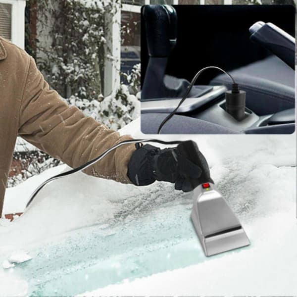 12V Auto Oppvarmet Snøskuffe Elektrisk Frontrute Isskraper for Biler Lastebiler SUV