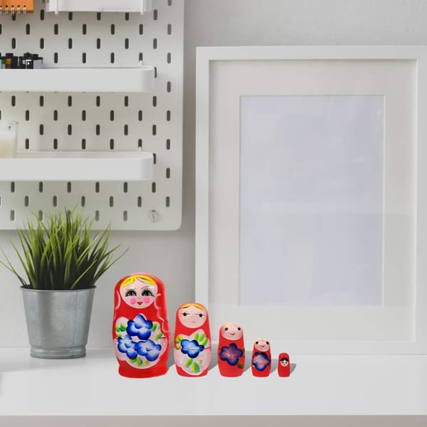 Traditionella ryska dockor, Bedårande Matryoshka staplingsset Utsökt hantverk Smidig staplingsprocess för hemdekoration, Perfekt
