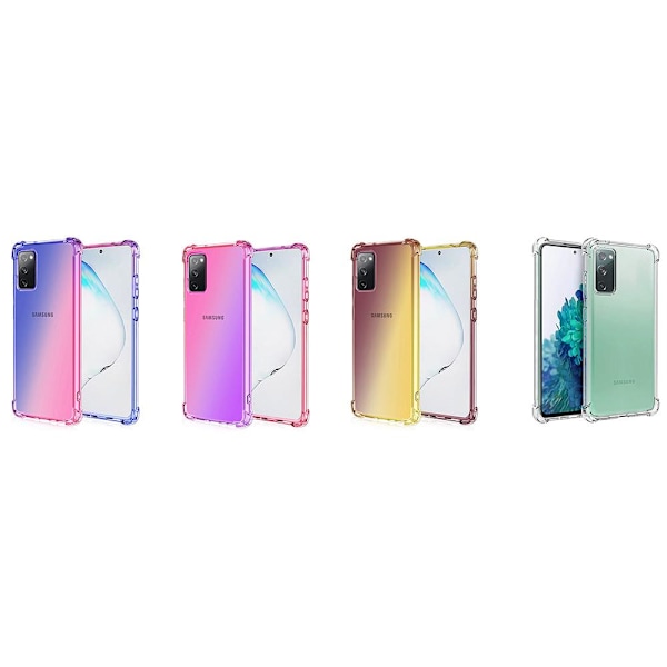Skyddande FLOVEME Silikonskal - Samsung Galaxy S20 FE Blå/Rosa