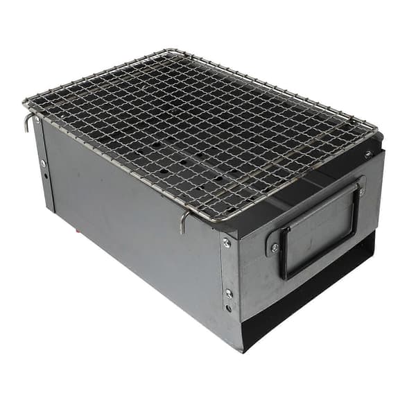 Grill i järnlegering, förtjockad utomhusgrill, utomhus campingkamin