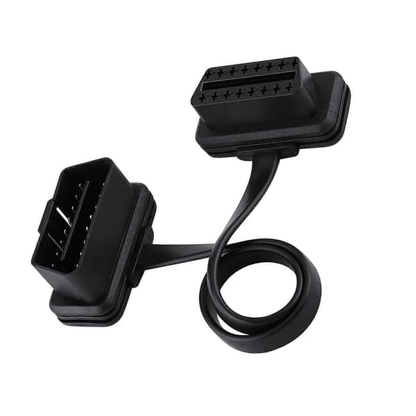 Bil Auto 16 Pin Mann til Kvinne OBD2 Forlengelseskabel Diagnostisk Adapter 30cm/12tommer Lengde