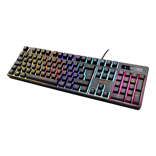 DELTACO GAMING DK310 Mechanical keyboard, Red switches, RGB, black