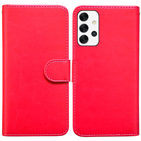 Galaxy A32 5G, Leather Case, Protection, Brown Brun