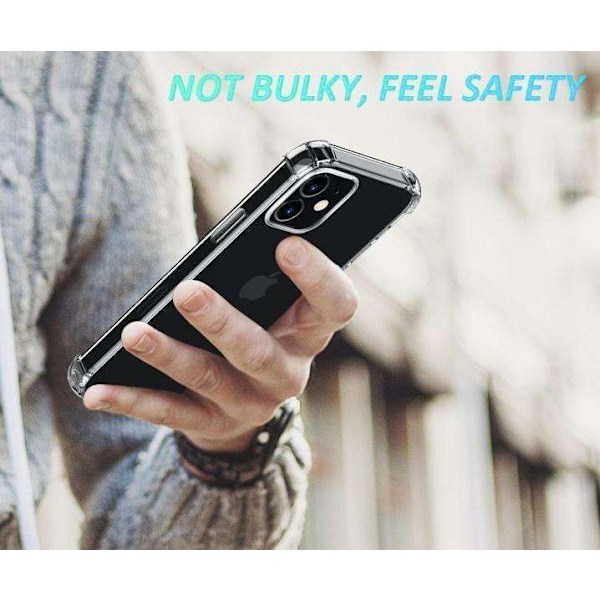 IPhone 14 - Silikon Shockproof Skal extra stöt tåligt Transparent