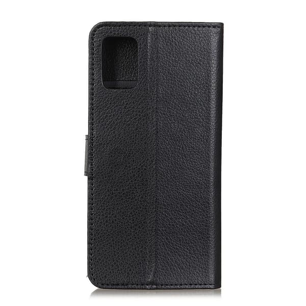 Samsung Galaxy A52 / A52s - Litsi-nahkakotelo - Musta Musta Musta