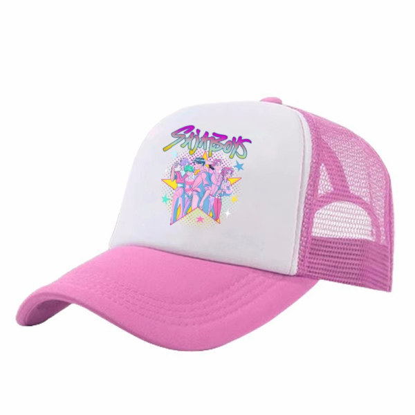 Baseballkeps i mesh med tecknat tryck, stil 9