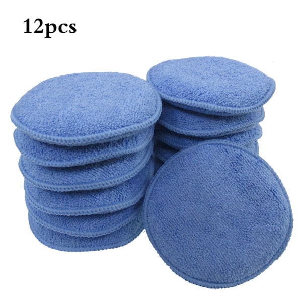Poleringsdynor, Mjuka Absorberande Vaxningsverktyg för Invändig & Utvändig Rengöring, Miljövänlig och Ergonomisk Design (12-pack)