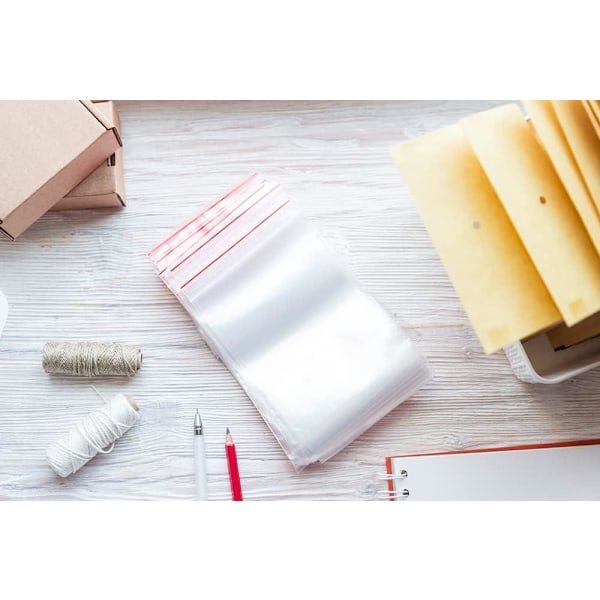 100-Pack Blixtlåspåsar Ziplock  Påsar 4x6cm