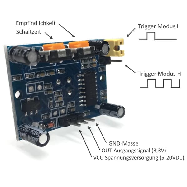 3 st HC-SR501 PIR Rörelsesensor Infraröd IR-sensor Människokroppsdetektormodul
