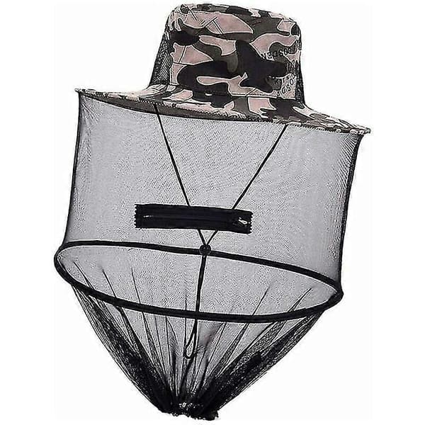 Fiskehatter for bier, mygg, hode- og ansiktsbeskyttelse, unisex, for voksne