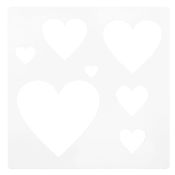 Bröllopsstencil återanvändbar hjärtstencil för målning DIY hantverksritningsmall stencil