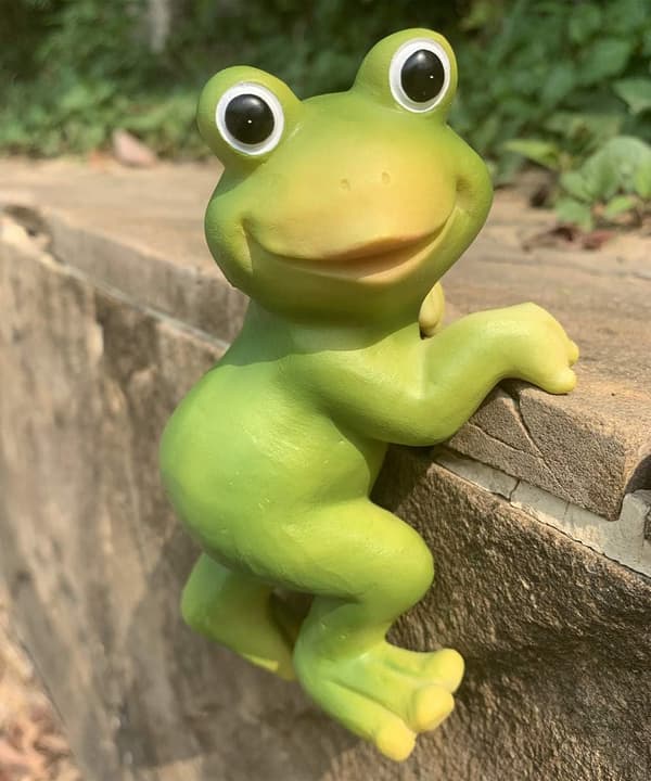 Inomhus Utomhus Staty Hängande Groda, Trädgård Mini Konst Dekor Figur