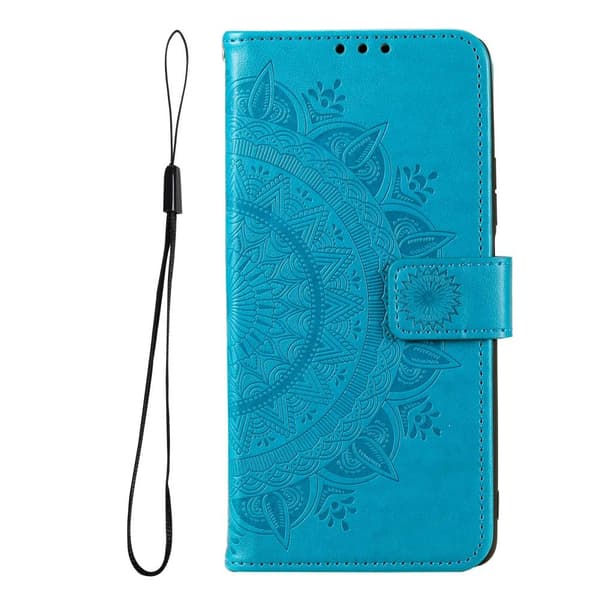 Samsung A53 5G, Mandala, Plånboksfodral, Blå