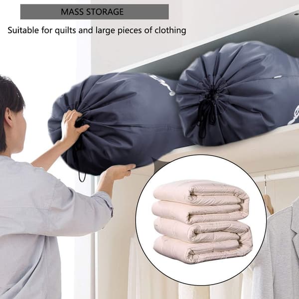 2-pack Stor Tvättsäck Vikbar Tvättsäck Förvaringsväska med Ny