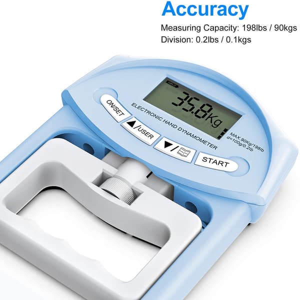Digital hånddynamometer gribestyrkemåler Automatisk