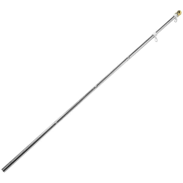 1 sett med solid flaggstang rustfri flaggstang slitesterk flaggstang i rustfritt stål for hagen
