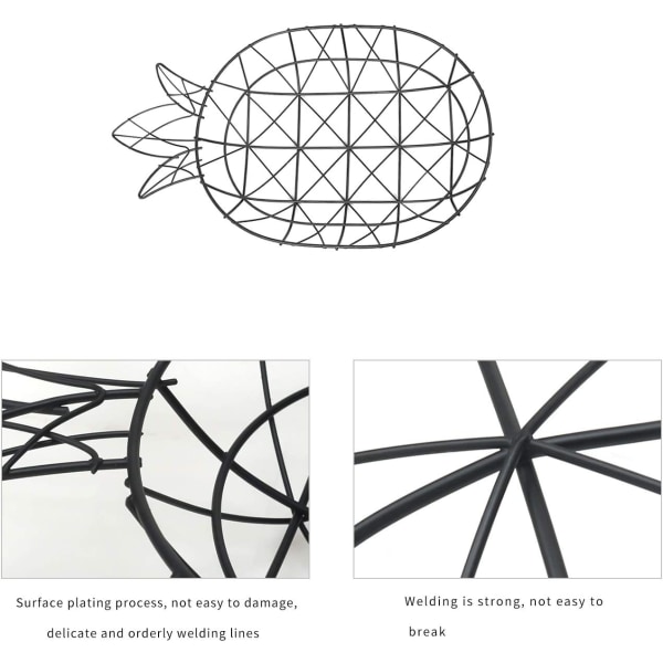 Metallfruktkorg, Fruktskål Modern Skandinavisk Dekorativ