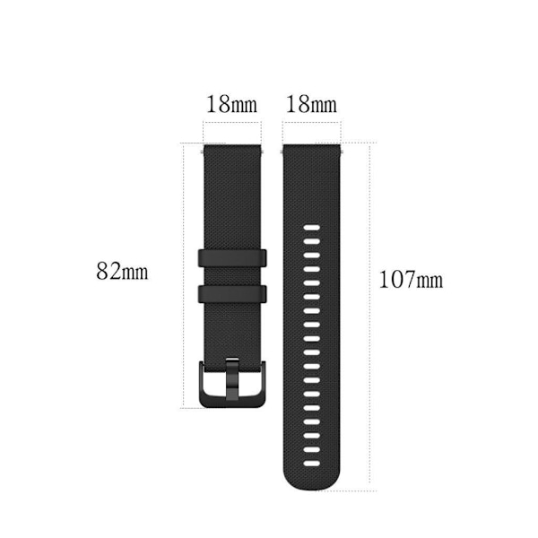 Garmin Venu 2S / Vivoactive 4S / Vivomove 3S solid color watch band - Navy Blue Blå