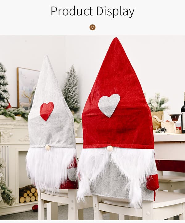 Set med 2 stolsöverdrag, 82 x 47 cm, Kreativ Dekoration för Jul