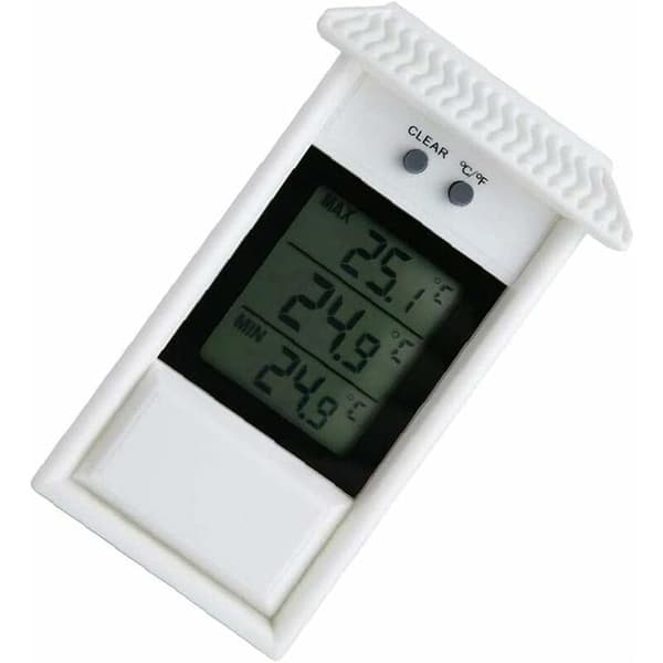 Drivhus Termometer Veggmontert Maks Min Digitalt Vekstrom Temperatur