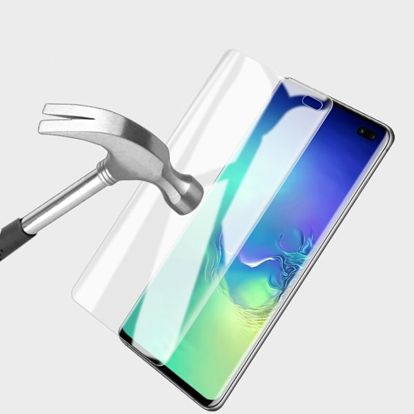 Samsung Galaxy S10 Plus - Fram&Back Skärmskydd (HuTech) Transparent/Genomskinlig