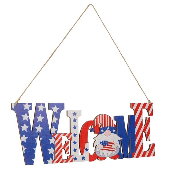 Amerikansk Patriotisk Skylt för 4 Juli, Rustik Väggskylt med Hållbar Struktur & Vattentät Design, Perfekt för Sovrum Vardagsrum Kontor