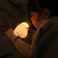 Solar Timing String Light med Sleepy Cute Pig Silikone Natlys